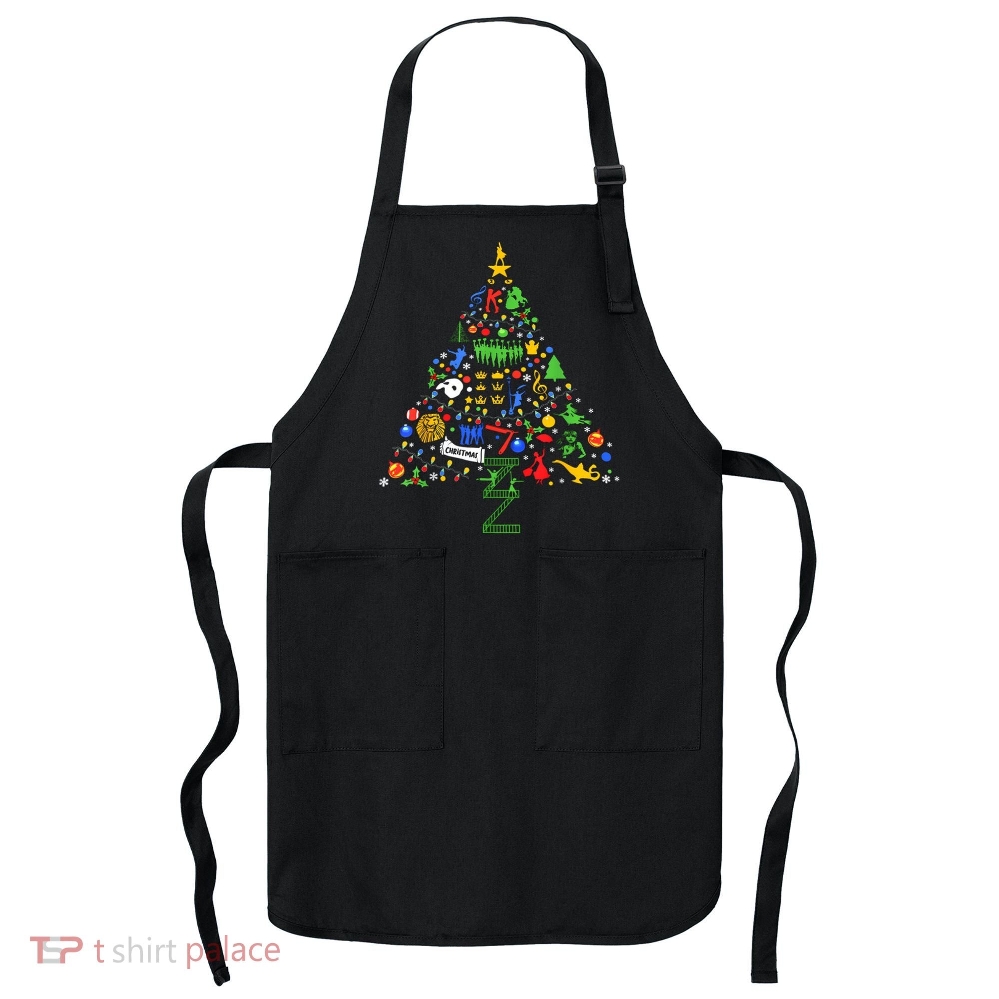 Broadway Musical Theatre Christmas Tree Apron
