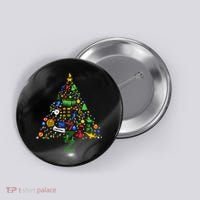 Broadway Musical Theatre Christmas Tree Button thumb 0
