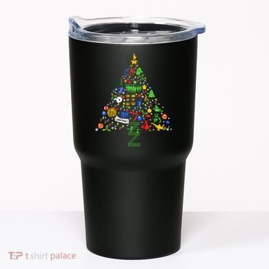 Broadway Musical Theatre Christmas Tree Tumbler