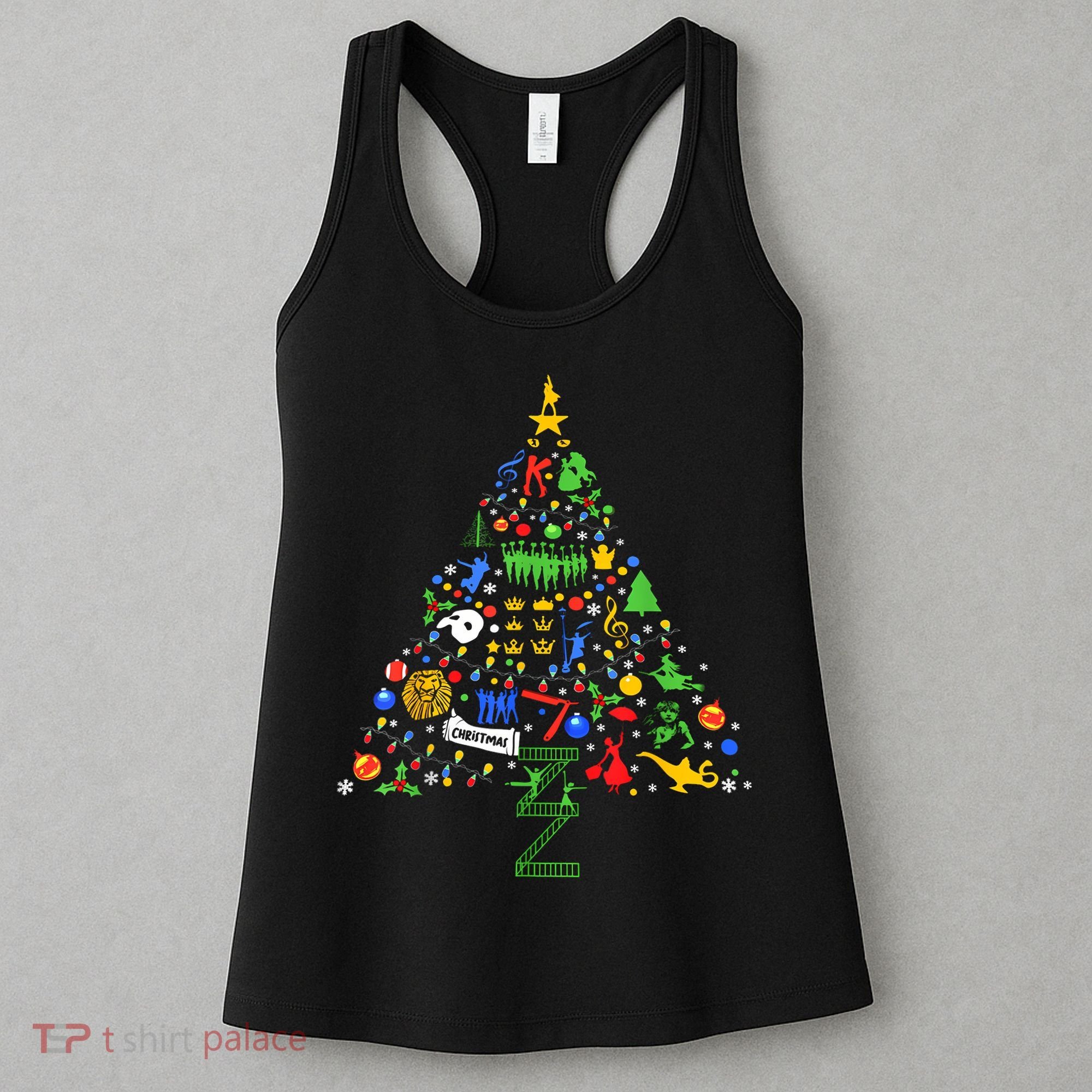 Broadway Musical Theatre Christmas Tree Women's Tank Top
