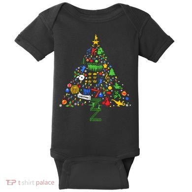 Broadway Musical Theatre Christmas Tree Baby Bodysuit