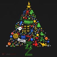Broadway Musical Theatre Christmas Tree Toddler Hoodie thumb 2