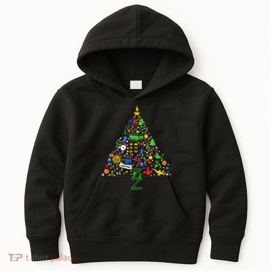 Broadway Musical Theatre Christmas Tree Kids Hoodie
