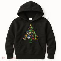 Broadway Musical Theatre Christmas Tree Kids Hoodie thumb 0