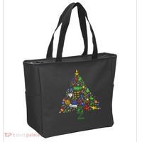 Broadway Musical Theatre Christmas Tree Tote Bag thumb 2