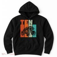 Birthday Monster Truck Retro 10 Year Old Bday Hoodie thumb 0