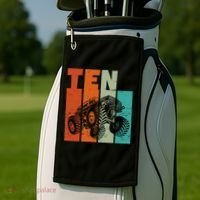 Birthday Monster Truck Retro 10 Year Old Bday Golf Towel thumb 2