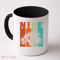 Birthday Monster Truck Retro 9 Year Old Bday Coffee Mug thumb 0