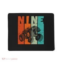 Birthday Monster Truck Retro 9 Year Old Bday Mousepad thumb 0