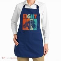 Birthday Monster Truck Retro 8 Year Old Bday Apron thumb 2