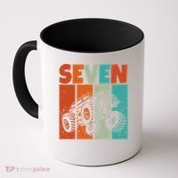 Birthday Monster Truck Retro 7 Year Old Bday Coffee Mug thumb 0