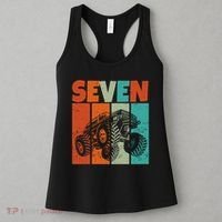 Birthday Monster Truck Retro 7 Year Old Bday Women's Tank Top thumb 3
