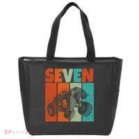 Birthday Monster Truck Retro 7 Year Old Bday Tote Bag thumb 0