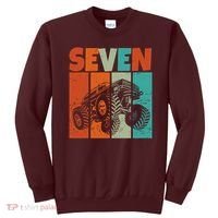 Birthday Monster Truck Retro 7 Year Old Bday Sweatshirt thumb 0