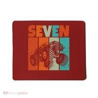 Birthday Monster Truck Retro 7 Year Old Bday Mousepad thumb 0