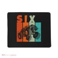 Birthday Monster Truck Retro 6 Year Old Bday Mousepad thumb 0