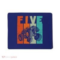 Birthday Monster Truck Retro 5 Year Old Bday Mousepad thumb 0