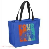 Birthday Monster Truck Four Retro 4 Year Old Bday Tote Bag thumb 2