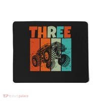 Birthday Monster Truck Retro 3 Year Old Bday Mousepad thumb 0
