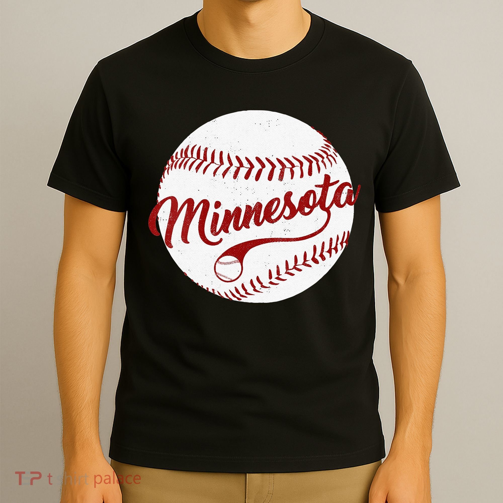 Baseball Minnesota Team Love Twin City National Pastime Men T-Shirt