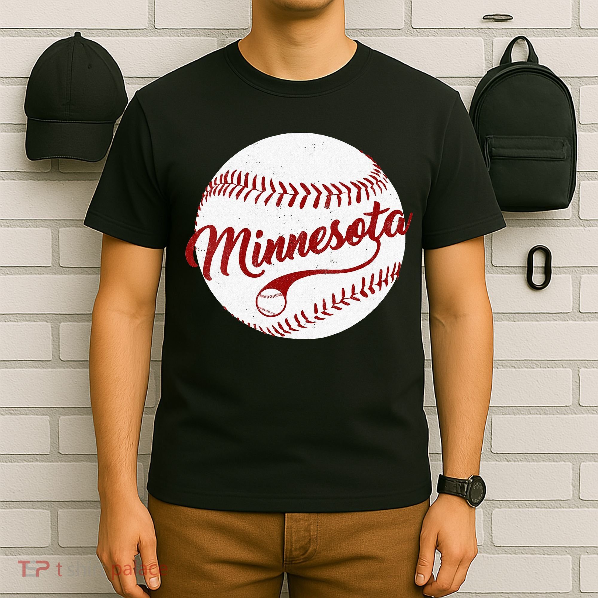 Baseball Minnesota Team Love Twin City National Pastime Men T-Shirt