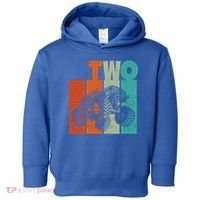 Birthday Monster Truck Retro 2 Year Old Bday Toddler Hoodie thumb 0