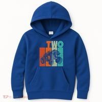Birthday Monster Truck Retro 2 Year Old Bday Kids Hoodie thumb 0