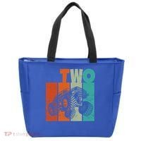 Birthday Monster Truck Retro 2 Year Old Bday Tote Bag thumb 0