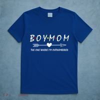 Boy Mom The One Where Im Outnumbered Mama Mom Of Meaningful Gift T-Shirt thumb 5