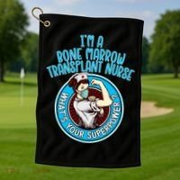 Bone Marrow Transplant Nurse Cute Gift For Women Nursing Apparel Gift Golf Towel thumb 1