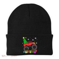 Boy Monster Truck Christmas Tree Snowflakes Beanie thumb 0