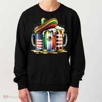Beer Mexican Usa Flag Cinco De Mayo Drinking Party Women's Sweatshirt thumb 0