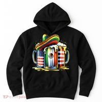 Beer Mexican Usa Flag Cinco De Mayo Drinking Party Hoodie thumb 0