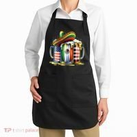 Beer Mexican Usa Flag Cinco De Mayo Drinking Party Apron thumb 2