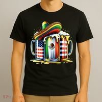 Beer Mexican Usa Flag Cinco De Mayo Drinking Party T-Shirt thumb 3