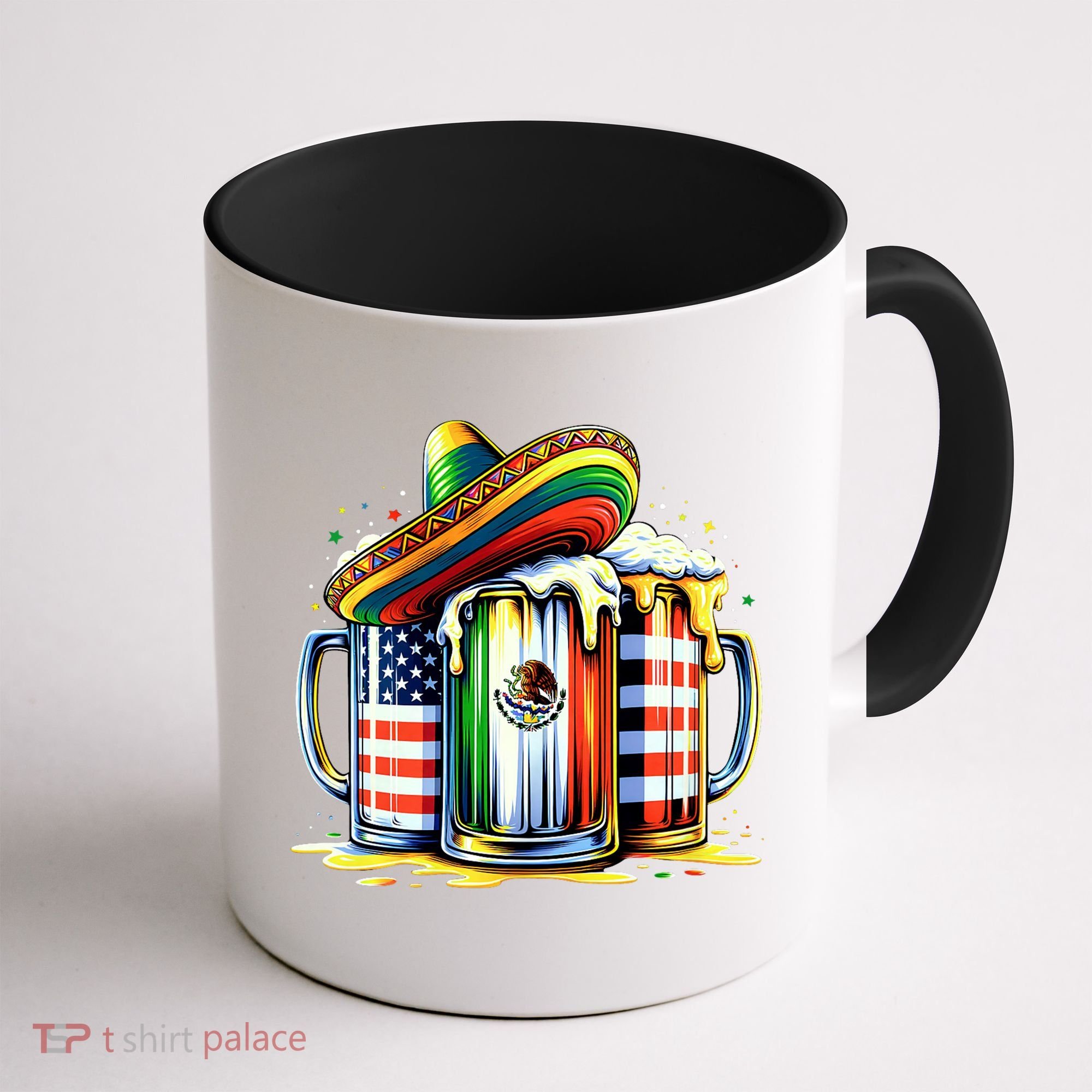 Beer Mexican Usa Flag Cinco De Mayo Drinking Party Coffee Mug