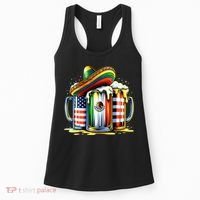 Beer Mexican Usa Flag Cinco De Mayo Drinking Party Women's Tank Top thumb 0