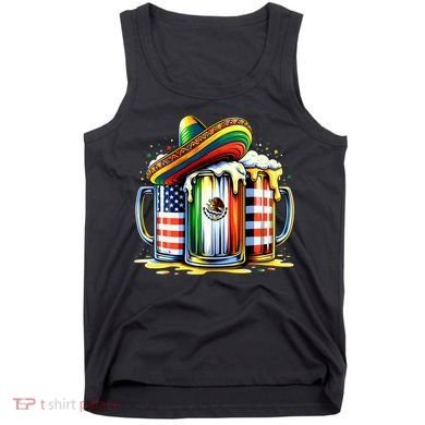 Beer Mexican Usa Flag Cinco De Mayo Drinking Party Tank Top