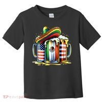 Beer Mexican Usa Flag Cinco De Mayo Drinking Party Toddler T-Shirt thumb 0