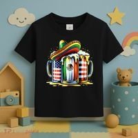 Beer Mexican Usa Flag Cinco De Mayo Drinking Party Toddler T-Shirt thumb 3
