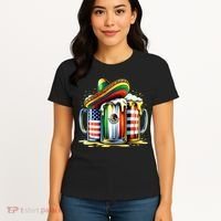 Beer Mexican Usa Flag Cinco De Mayo Drinking Party Women's T-Shirt thumb 4