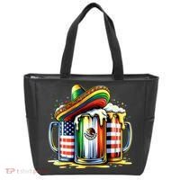 Beer Mexican Usa Flag Cinco De Mayo Drinking Party Tote Bag thumb 0