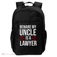 Beware My Uncle Is A Lawyer Backpack thumb 0