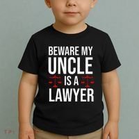 Beware My Uncle Is A Lawyer Toddler T-Shirt thumb 2