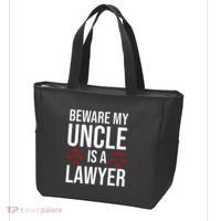 Beware My Uncle Is A Lawyer Tote Bag thumb 3