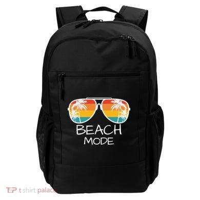 Beach Mode Vacy Mode Beach Life Vintage Sunset Beach Trip Backpack