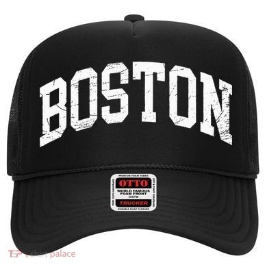 Boston Massachusetts Vintage Distressed Worn Design Hat