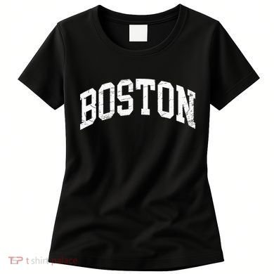 Boston Massachusetts Vintage Distressed Worn Design Women's T-Shirt