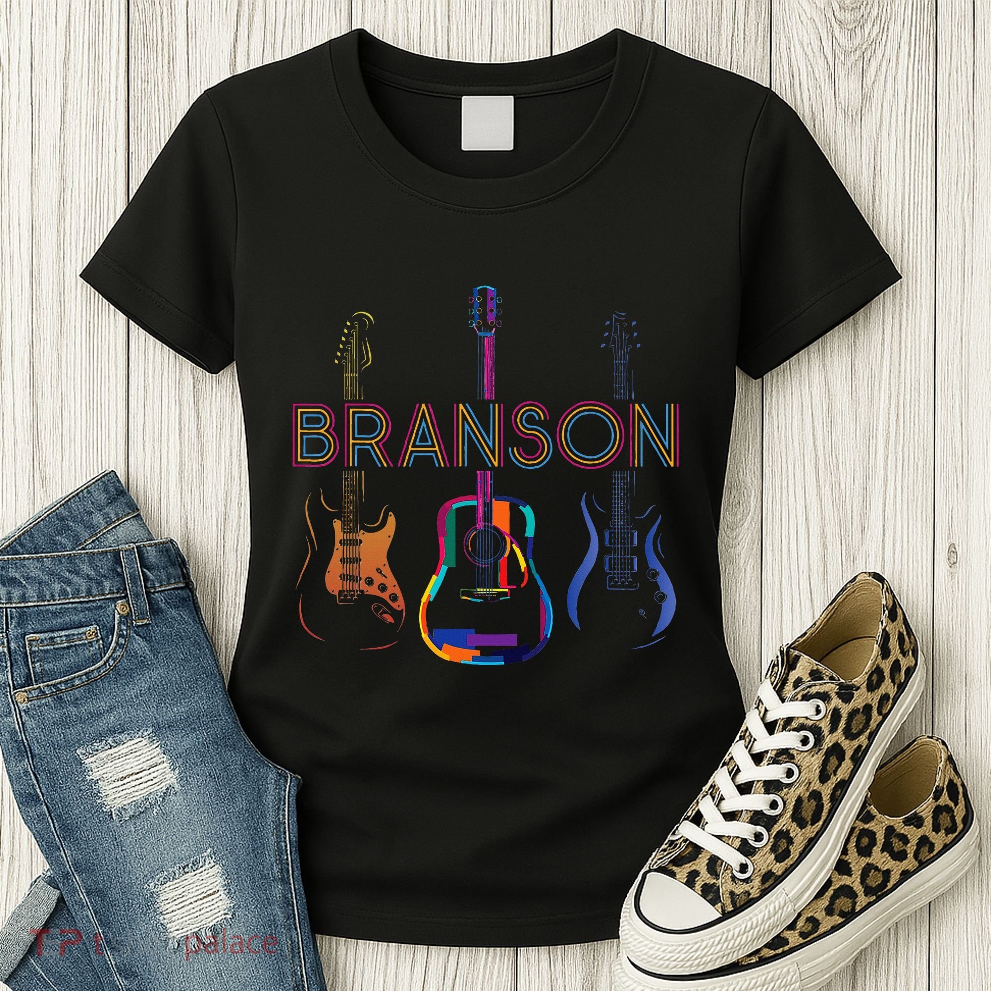 Branson Missouri Vacation Music Guitar Souvenir Women's T-Shirt
