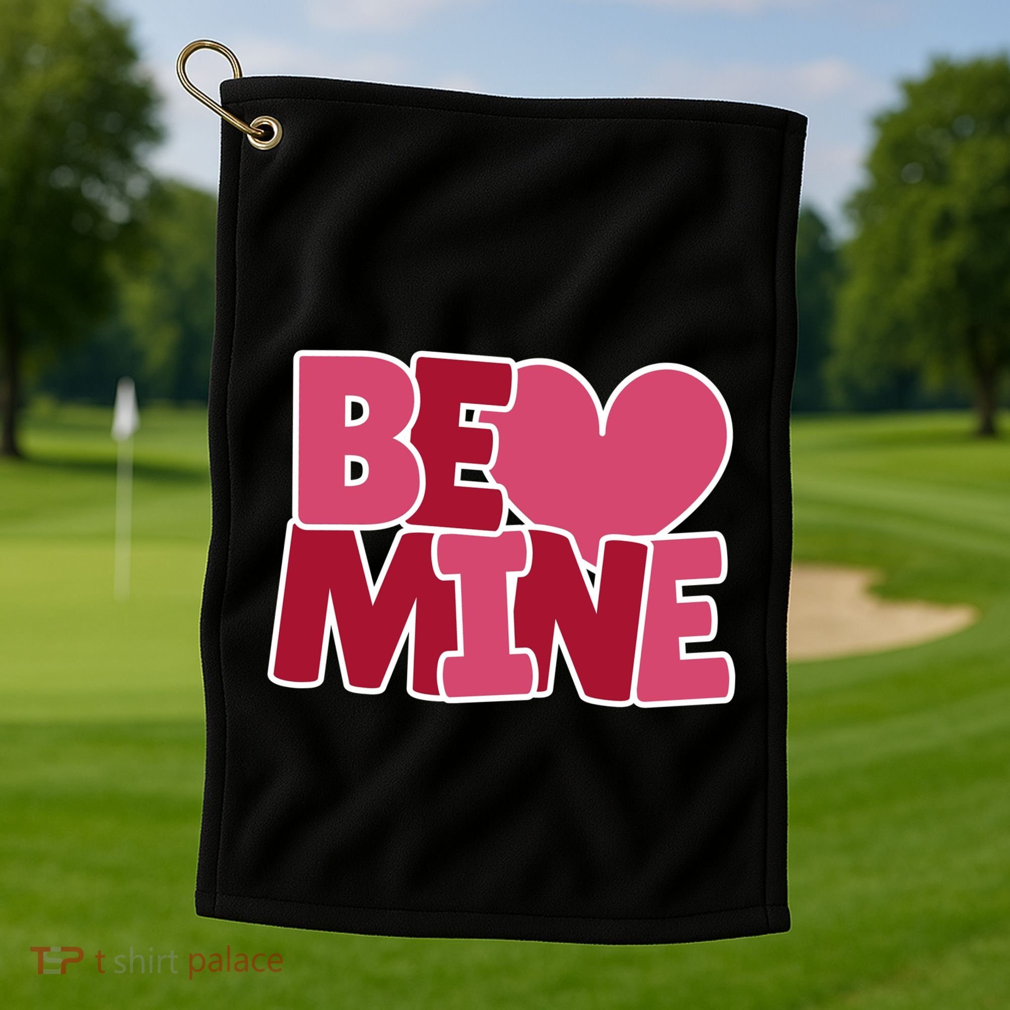 Be Mine Valentine Golf Towel